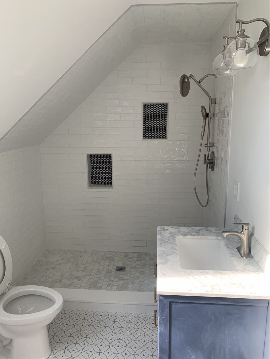 Attic Walk-In Shower