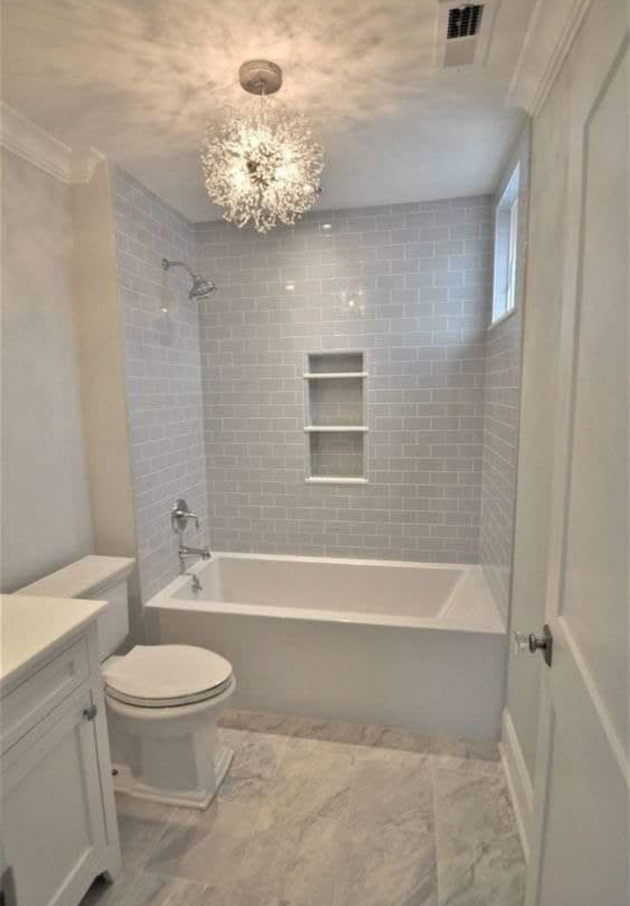 Subway Tile Tub Surround