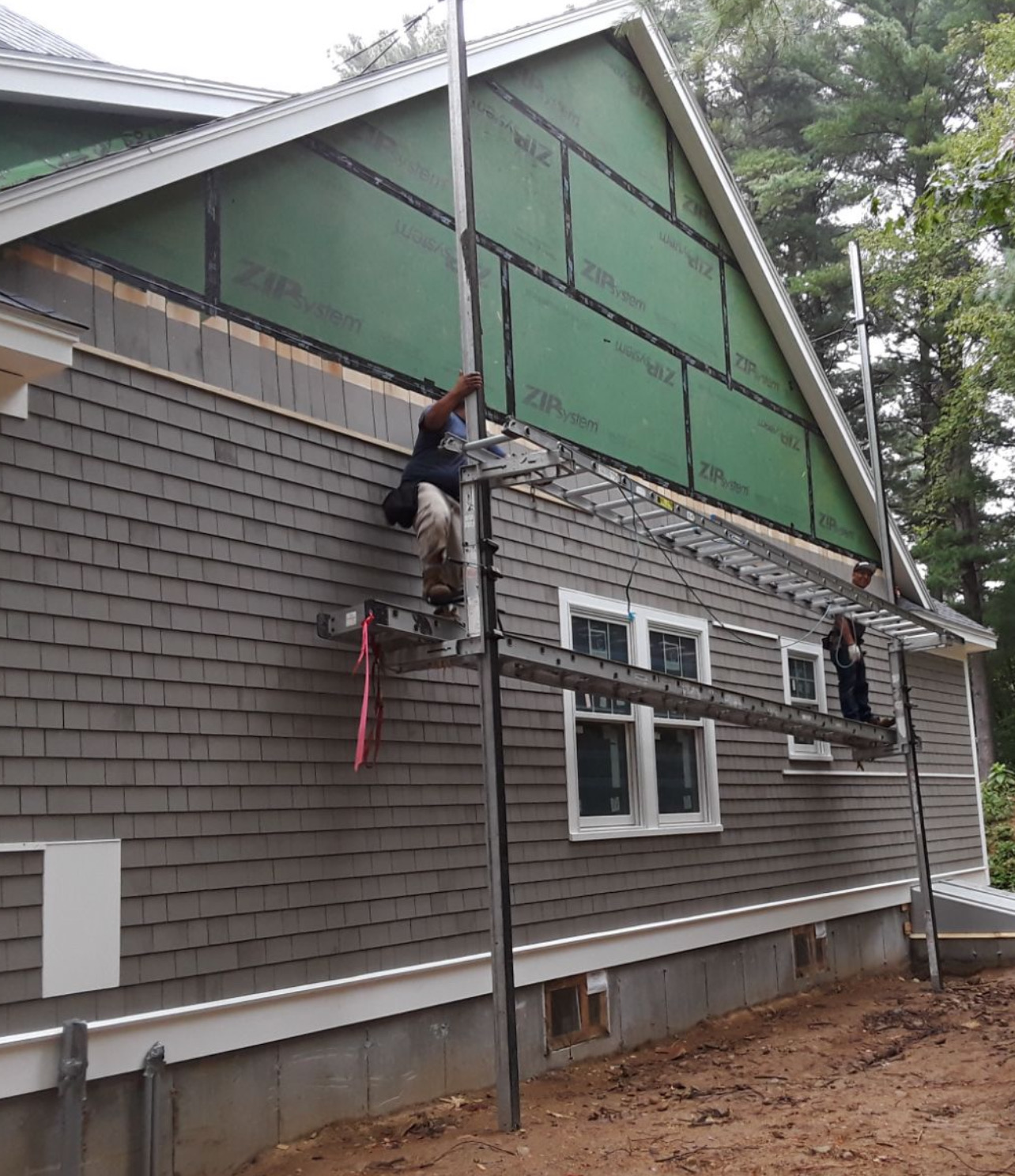 Shingle Siding Installation